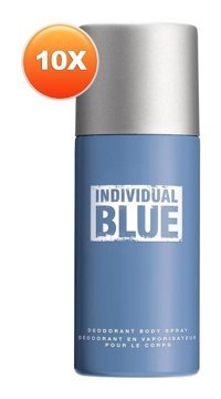 Avon Individual Blue Pudrasız Ter Önleyici Antiperspirant Sprey Erkek Deodorant 10x150 ml