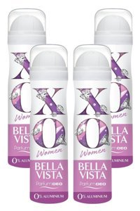 Xo Bella Vista Pudrasız Ter Önleyici Sprey Kadın Deodorant 4x150 ml