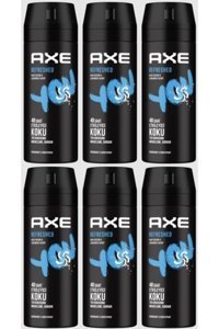 Axe Refreshed Blue Ocean Pudralı Ter Önleyici Antiperspirant Sprey Erkek Deodorant 6x150 ml