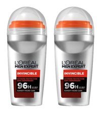 L'Oreal Paris Expert Invincible Pudrasız Ter Önleyici Antiperspirant Roll-On Erkek Deodorant 2x50 ml
