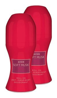Avon Soft Musk Delice Velvet Berries Pudrasız Ter Önleyici Antiperspirant Roll-On Kadın Deodorant 2x50 ml