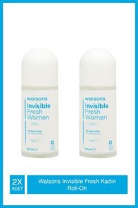 Watsons Black & White Invisible Fresh Pudrasız Ter Önleyici Antiperspirant Roll-On Kadın Deodorant 2x50 ml