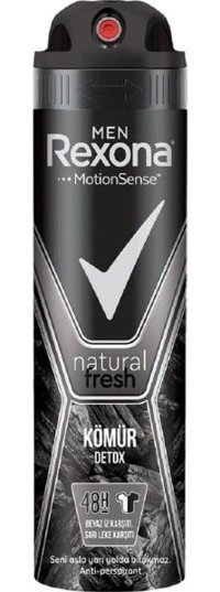 Rexona Kömür Pudralı Ter Önleyici Antiperspirant Sprey Erkek Deodorant 150 ml