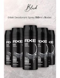 Axe Black Pudrasız Ter Önleyici Antiperspirant Sprey Erkek Deodorant 5x150 ml