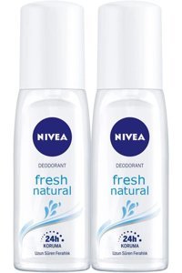 Nivea Pudrasız Ter Önleyici Organik Sprey Kadın Deodorant 2x75 ml