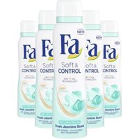 Fa Soft Control Pudrasız Ter Önleyici Antiperspirant Sprey Kadın Deodorant 5x150 ml