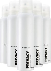 Privacy Pudrasız Ter Önleyici Sprey Kadın Deodorant 5x150 ml