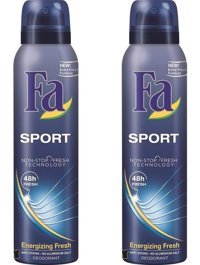 Fa Sport Invisible Pudrasız Ter Önleyici Sprey Erkek Deodorant 2x150 ml