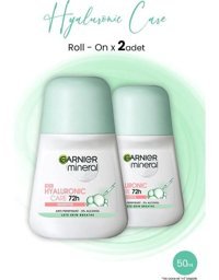 Garnier Mineral Hyaluronik Bakım Pudrasız Ter Önleyici Antiperspirant Roll-On Kadın Deodorant 2x150 ml