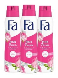 Fa Pink Passion Pudrasız Sprey Kadın Deodorant 3x150 ml