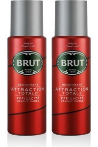 Brut Attraction Pudrasız Ter Önleyici Sprey Erkek Deodorant 2x200 ml