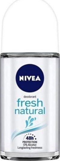 Nivea Fresh Natural Pudralı Ter Önleyici Organik Antiperspirant Roll-On Kadın Deodorant 25 ml