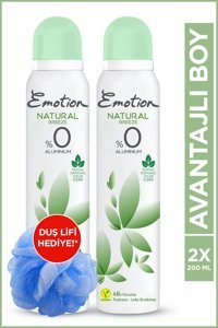 Emotion Natural Breeze Pudrasız Ter Önleyici Organik Sprey Kadın Deodorant 2x200 ml