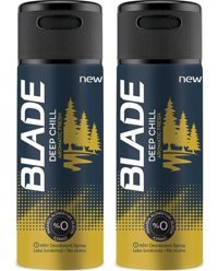 Blade Deep Chill Pudrasız Ter Önleyici Antiperspirant Sprey Erkek Deodorant 2x150 ml