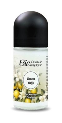 Bir Doktor Bir Kimyager Limon Yağlı Pudrasız Ter Önleyici Roll-On Kadın Deodorant 50 ml