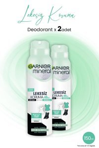 Garnier Mineral Lekesiz Koruma Pudralı Ter Önleyici Antiperspirant Sprey Kadın Deodorant 2x150 ml