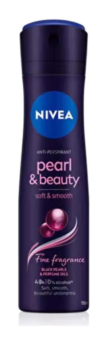 Nivea Pearl & Beauty Fine Fragrance Pudralı Ter Önleyici Antiperspirant Sprey Kadın Deodorant 150 ml