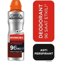 L'Oreal Paris Expert Invincible Pudralı Ter Önleyici Antiperspirant Sprey Erkek Deodorant 150 ml