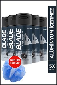 Blade Mountain Fresh Pudrasız Ter Önleyici Antiperspirant Sprey Erkek Deodorant 5x150 ml