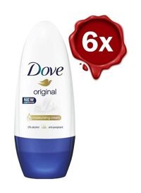 Dove Original Pudrasız Ter Önleyici Antiperspirant Roll-On Kadın Deodorant 6x50 ml