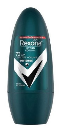 Rexona Invisible Üstün Koruma Pudrasız Ter Önleyici Antiperspirant Roll-On Erkek Deodorant 50 ml
