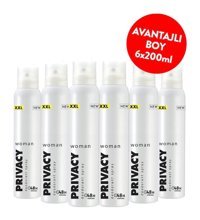 Privacy 48 Saat Pudrasız Ter Önleyici Sprey Kadın Deodorant 6x200 ml