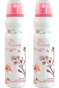 Cecile Lovely Pudrasız Ter Önleyici Sprey Kadın Deodorant 2x150 ml