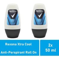 Rexona Xtra Cool Pudrasız Ter Önleyici Antiperspirant Roll-On Erkek Deodorant 2x50 ml