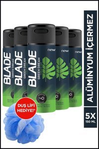 Blade Green Dream Pudrasız Ter Önleyici Antiperspirant Sprey Erkek Deodorant 5x150 ml