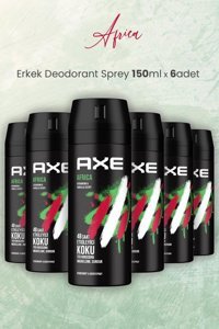 Axe Africa Pudrasız Ter Önleyici Antiperspirant Sprey Erkek Deodorant 6x150 ml