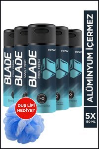 Blade Cool Fresh Pudrasız Ter Önleyici Antiperspirant Sprey Erkek Deodorant 5x150 ml