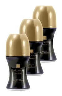 Avon Far Away Glamour Pudrasız Ter Önleyici Antiperspirant Roll-On Kadın Deodorant 3x50 ml