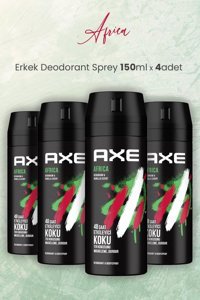 Axe Africa Pudrasız Ter Önleyici Antiperspirant Sprey Erkek Deodorant 4x150 ml