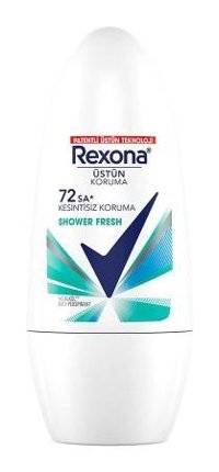 Rexona Shower Fresh Kesintisiz Koruma Pudralı Ter Önleyici Antiperspirant Roll-On Kadın Deodorant 50 ml