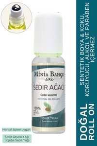 Minia Bahçe Sedir Ağacı Pudrasız Ter Önleyici Organik Roll-On Kadın Deodorant 10 ml