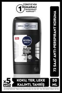 Nivea Black&White Invisible Fresh Pudrasız Ter Önleyici Antiperspirant Stick Erkek Deodorant 150 ml