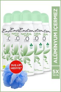 Emotion Natural Breeze Pudrasız Ter Önleyici Organik Sprey Kadın Deodorant 5x150 ml