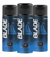 Blade Marine Fresh Pudrasız Ter Önleyici Antiperspirant Sprey Erkek Deodorant 3x150 ml