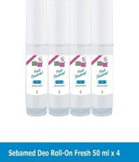 Sebamed Fresh Pudrasız Ter Önleyici Antiperspirant Roll-On Kadın Deodorant 4x50 ml