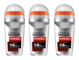 L'Oreal Paris Expert Invinvible Pudrasız Ter Önleyici Antiperspirant Roll-On Erkek Deodorant 3x50 ml