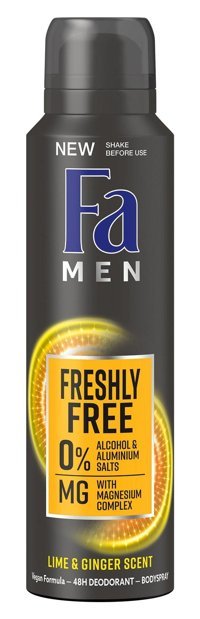 Fa Freshly Free Limon Pudrasız Ter Önleyici Sprey Erkek Deodorant 150 ml