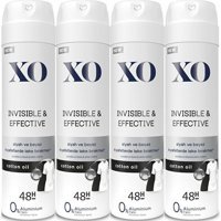 Xo Invisible Effective Pudrasız Ter Önleyici Sprey Kadın Deodorant 4x150 ml