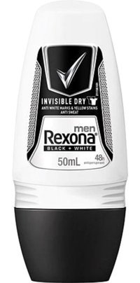 Rexona Invisible Black & White Pudrasız Ter Önleyici Antiperspirant Roll-On Erkek Deodorant 50 ml