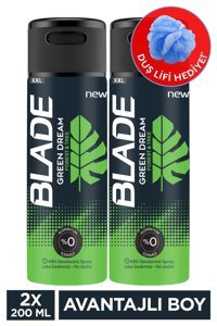 Blade Green Dream Pudrasız Ter Önleyici Antiperspirant Sprey Erkek Deodorant 2x200 ml