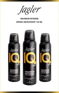Jagler Iq Maximum İntense Orion Pudrasız Ter Önleyici Sprey Erkek Deodorant 3x150 ml