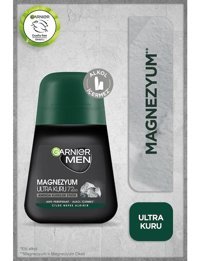 Garnier Magnezyum Ultra Kuru Pudrasız Ter Önleyici Antiperspirant Roll-On Erkek Deodorant 50 ml