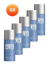 Avon Individual Blue Pudrasız Ter Önleyici Antiperspirant Sprey Erkek Deodorant 5x150 ml
