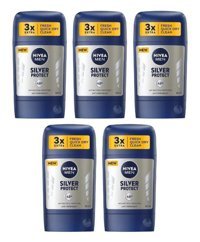 Nivea Pudrasız Ter Önleyici Antiperspirant Roll-On Erkek Deodorant 5x50 ml