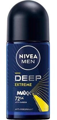 Nivea Deep Extreme Maxxtech Pudralı Ter Önleyici Antiperspirant Roll-On Erkek Deodorant 50 ml