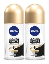 Nivea Black&White Invisible İpeksi Pürüzsüzlük Pudrasız Ter Önleyici Antiperspirant Sprey Kadın Deodorant 2x50 ml